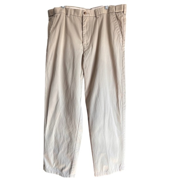George Other - George‎ Mens Barley Cotton Chino Pants Tan Straight Leg 38x32 GM00204E